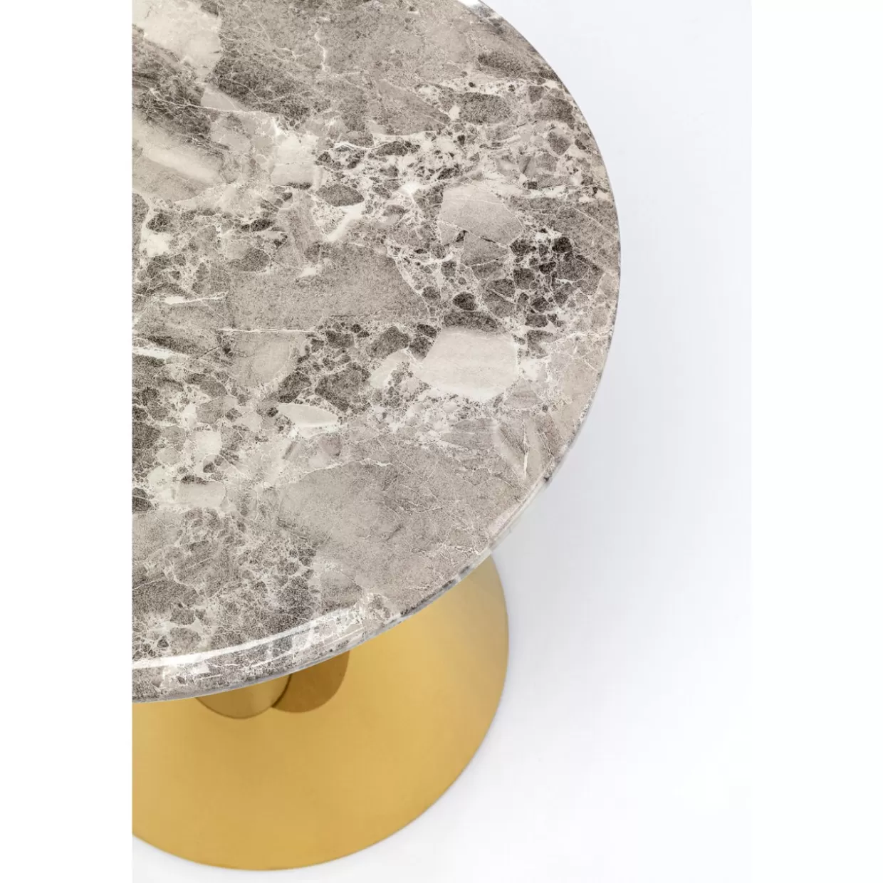 Tavolino Decorativo Rita in Oro Lucido – Design Esclusivo da KARE, Diametro 50 cm