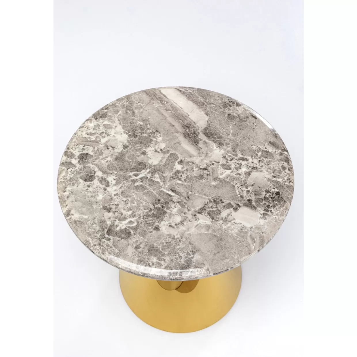 Tavolino Decorativo Rita in Oro Lucido – Design Esclusivo da KARE, Diametro 50 cm