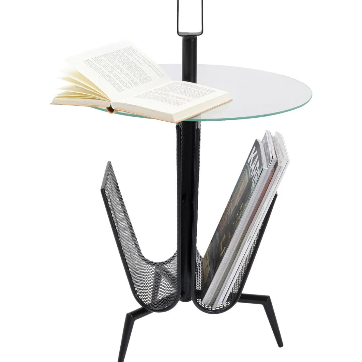 Tavolino design KARE | Complemento moderno Tira con base Ø45cm per ambienti raffinati