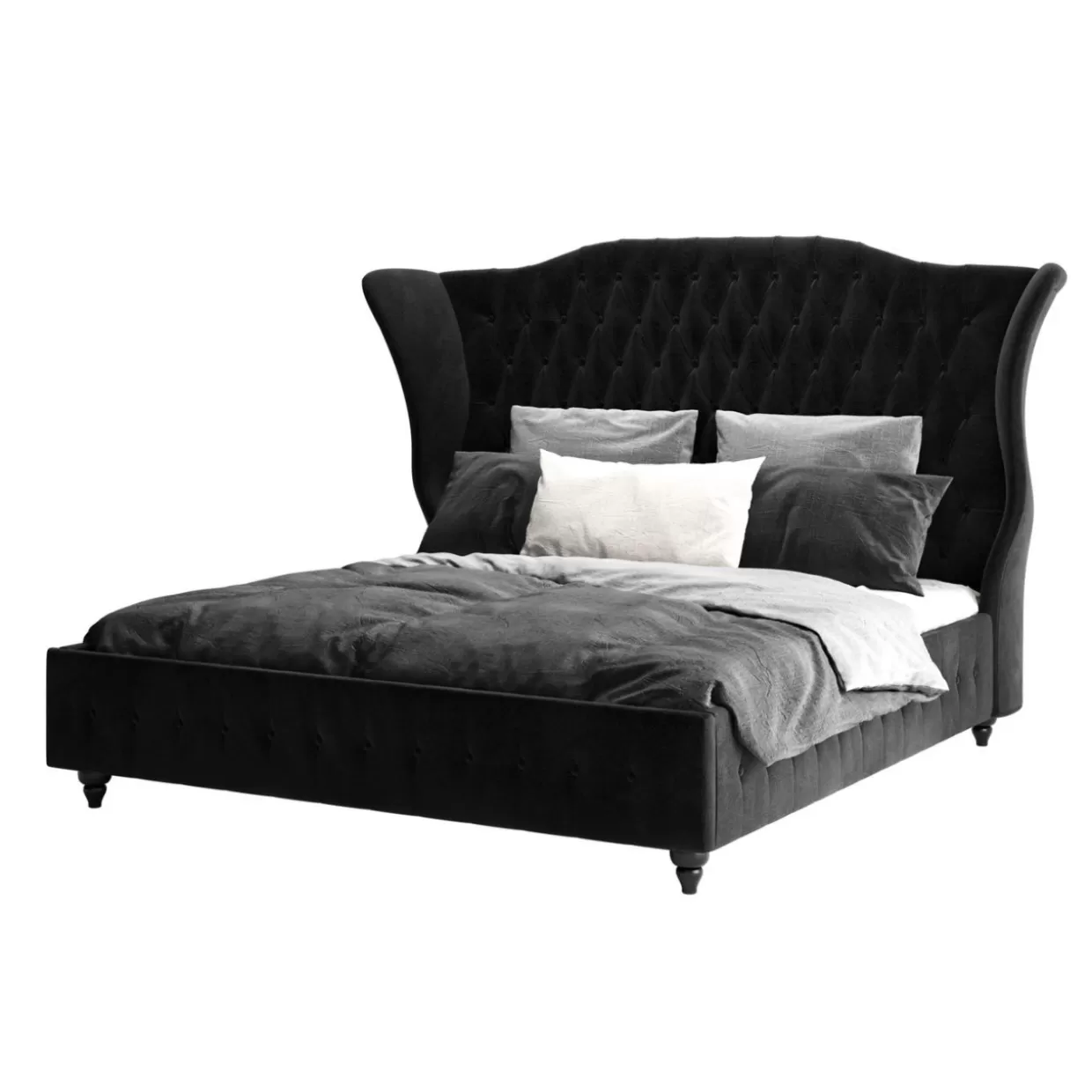 Letto Moderno City Spirit in Tonalità Grafite - KARE Design, Dimensioni 180x200 cm per Massimo Comfort
