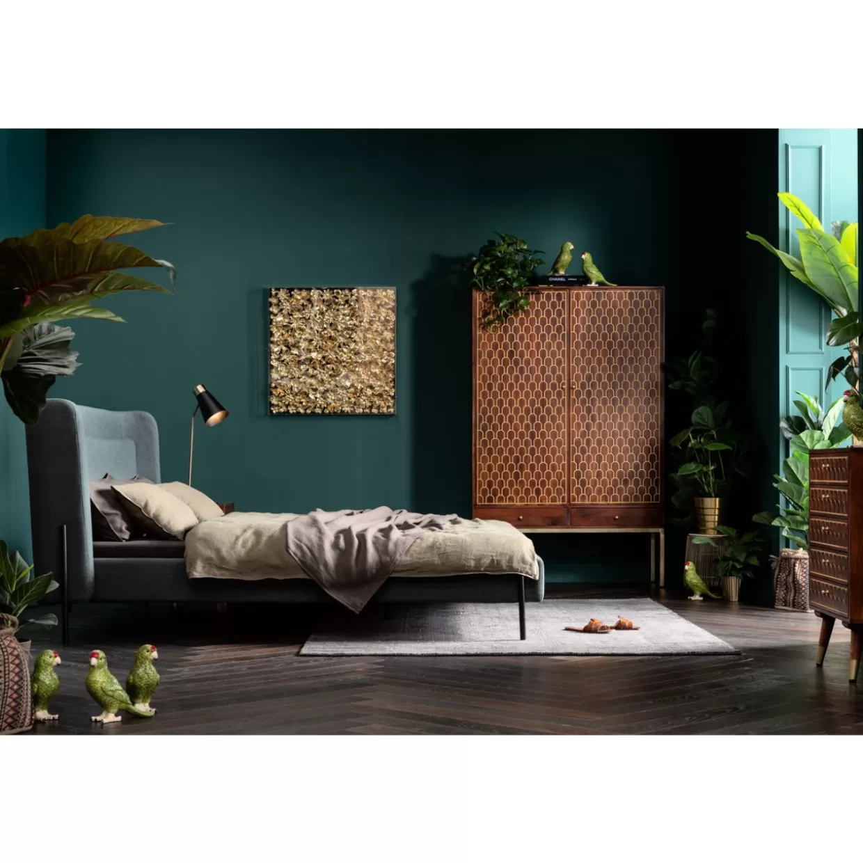 KARE Letto Design | Modello Tivoli Verde 180x200 - Confortevole e Moderno per la Camera da Letto