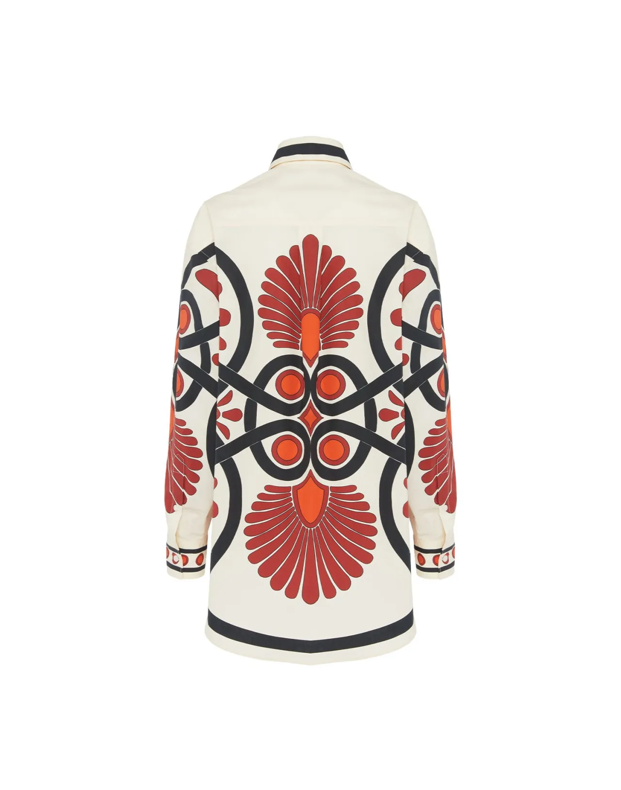 Camicia La DoubleJ in Popeline di Cotono Crema - Stile Unico con Decorazione Medaglione, Eleganza che Supera la Camicia del Tuo Lui (Promo Attiva) - Confezione Artigianale per un Look Raffinato