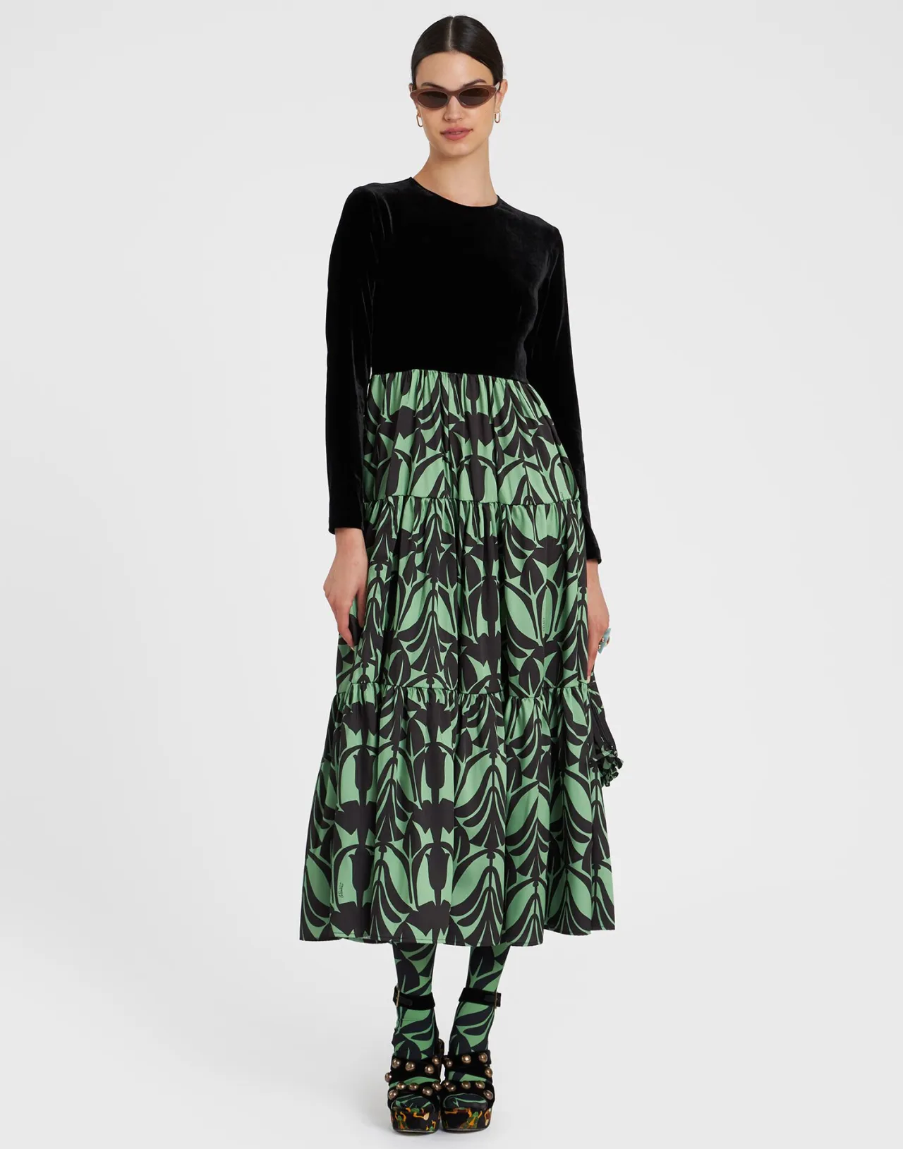 Elegante Abito Oversize La DoubleJ in Sfumatura Verde Papiro - Tessuto Twill Classico a Prezzo Accessibile