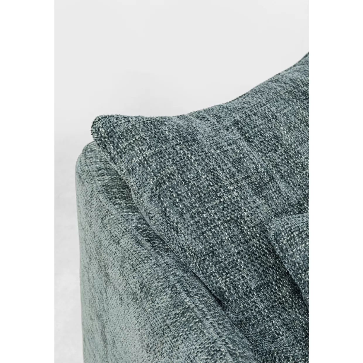 Divano Sofà Design KARE Boheme 230 cm - Rivestimento in Velvet Verde Acqua con Stile Bohemien, Schienale Modulare e Gambe in Legno per Salotti Spaziosi