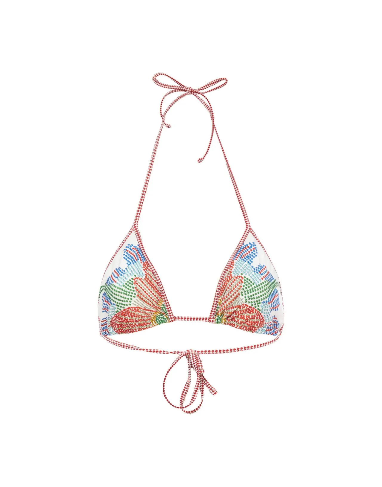 Saldi Flash | Reggiseno Bikino La DoubleJ - Bianco Avorio in Tessuto Lycra con Stampa Grenadilla