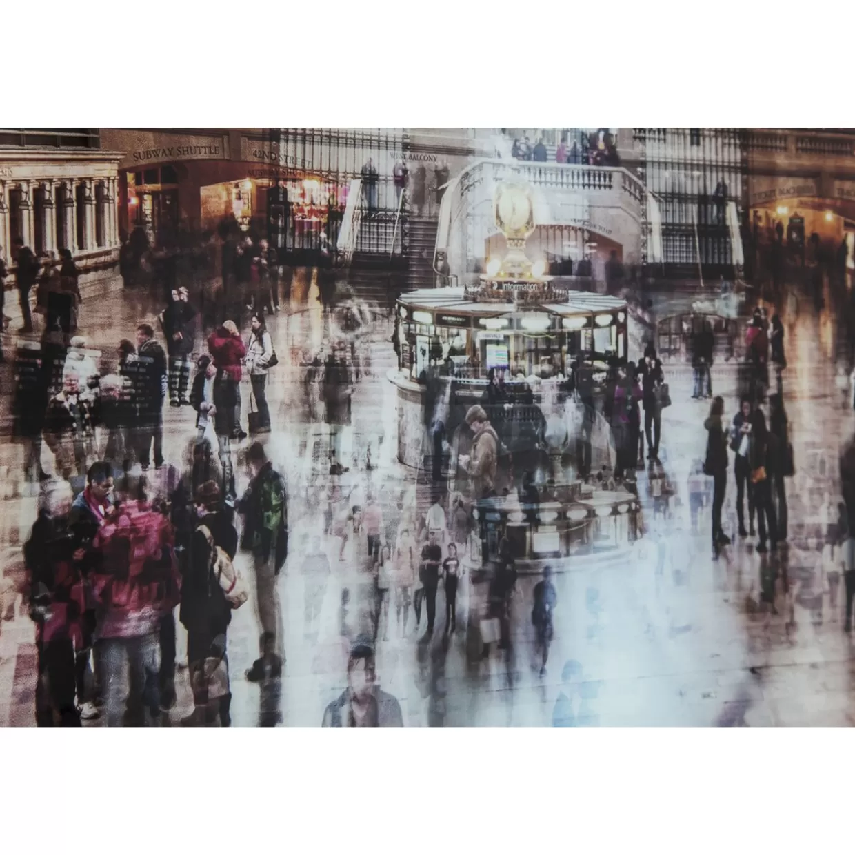 KARE Design - Quadro Decorativo in Vetro Grand Central Station, 160x120 cm Perfetto per Arredamento Moderno