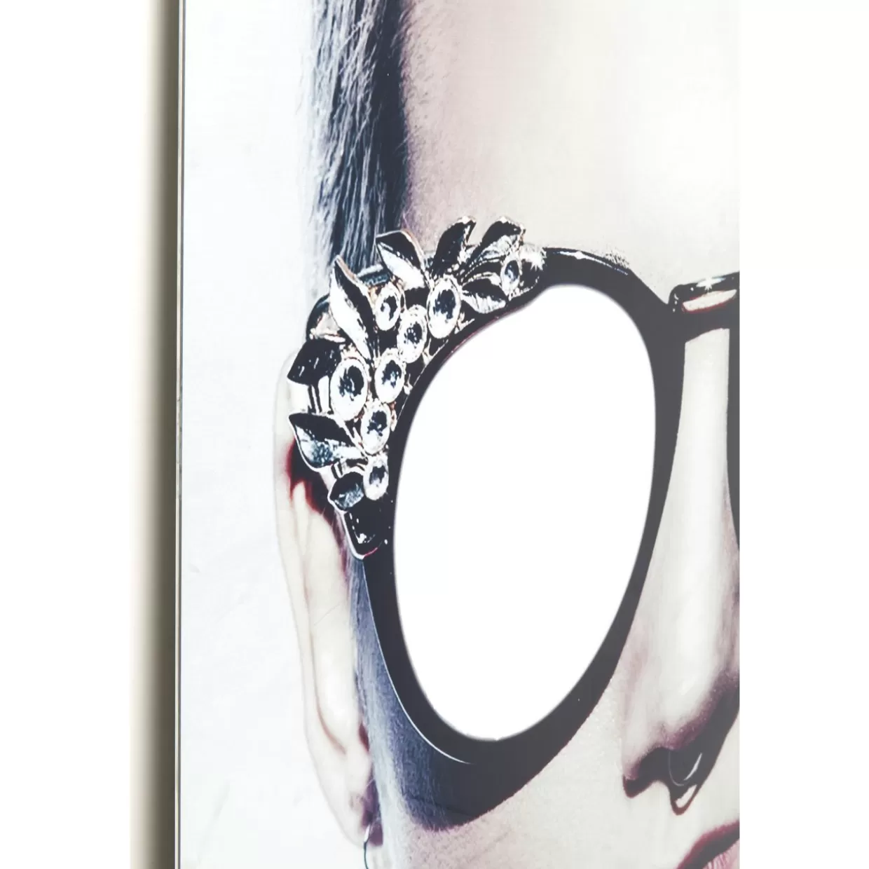 Quadro decorativo moderno in vetro metallizzato - Stile glamour femminile 120x120 cm | Design esclusivo KARE