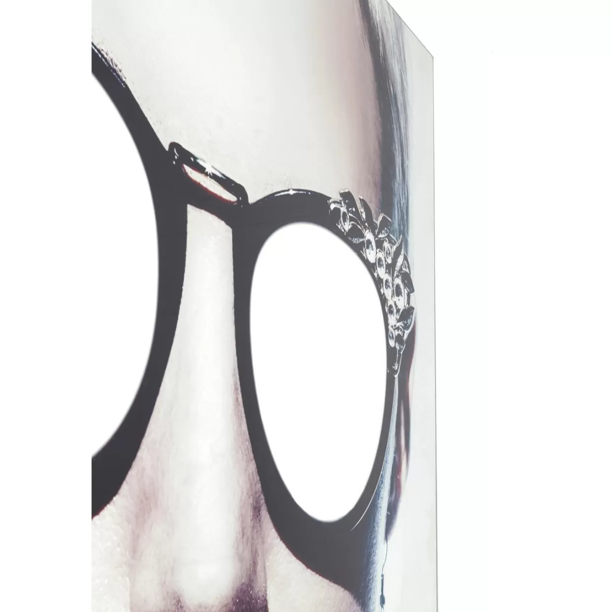 Quadro decorativo moderno in vetro metallizzato - Stile glamour femminile 120x120 cm | Design esclusivo KARE