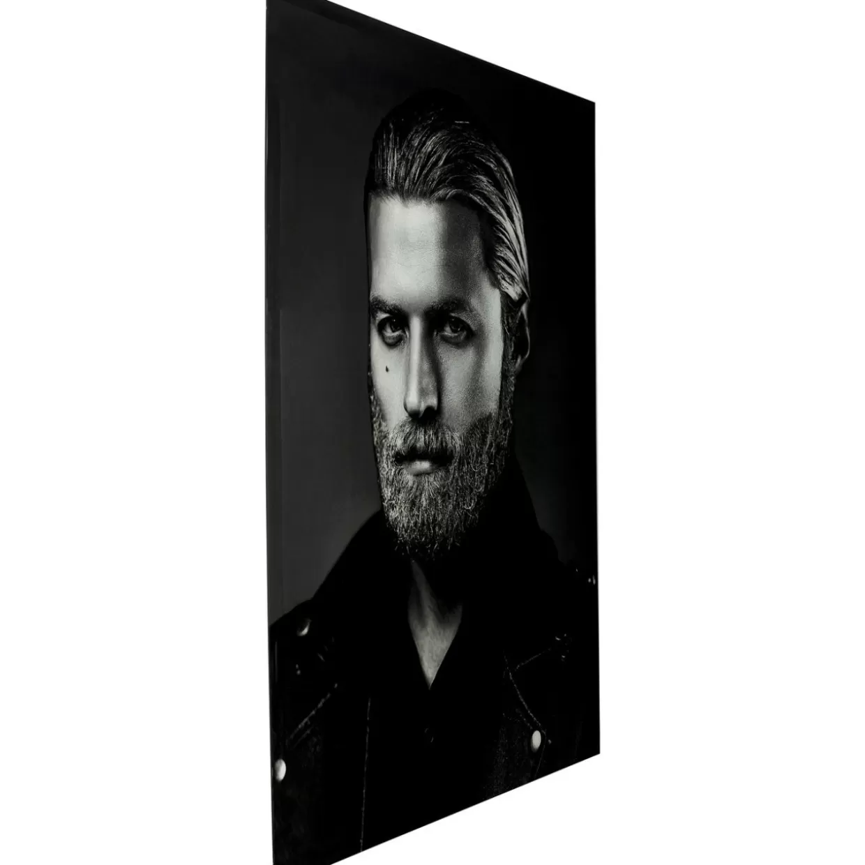 Quadro Moderno 'Mr. Cool' in Vetro Artistico - Design Esclusivo KARE 120x150 cm per Ambienti Contemporanei
