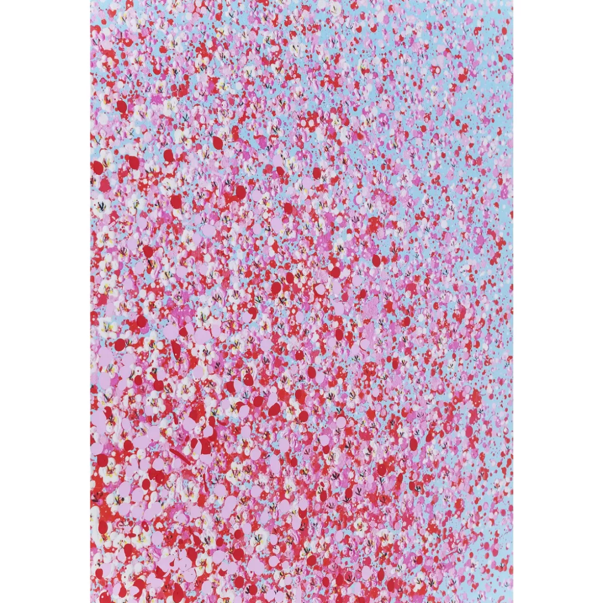 KARE Design Quadro Decorativo | Nave Fioritura in Tonalità Blu e Rosa, Formato 80x100 cm