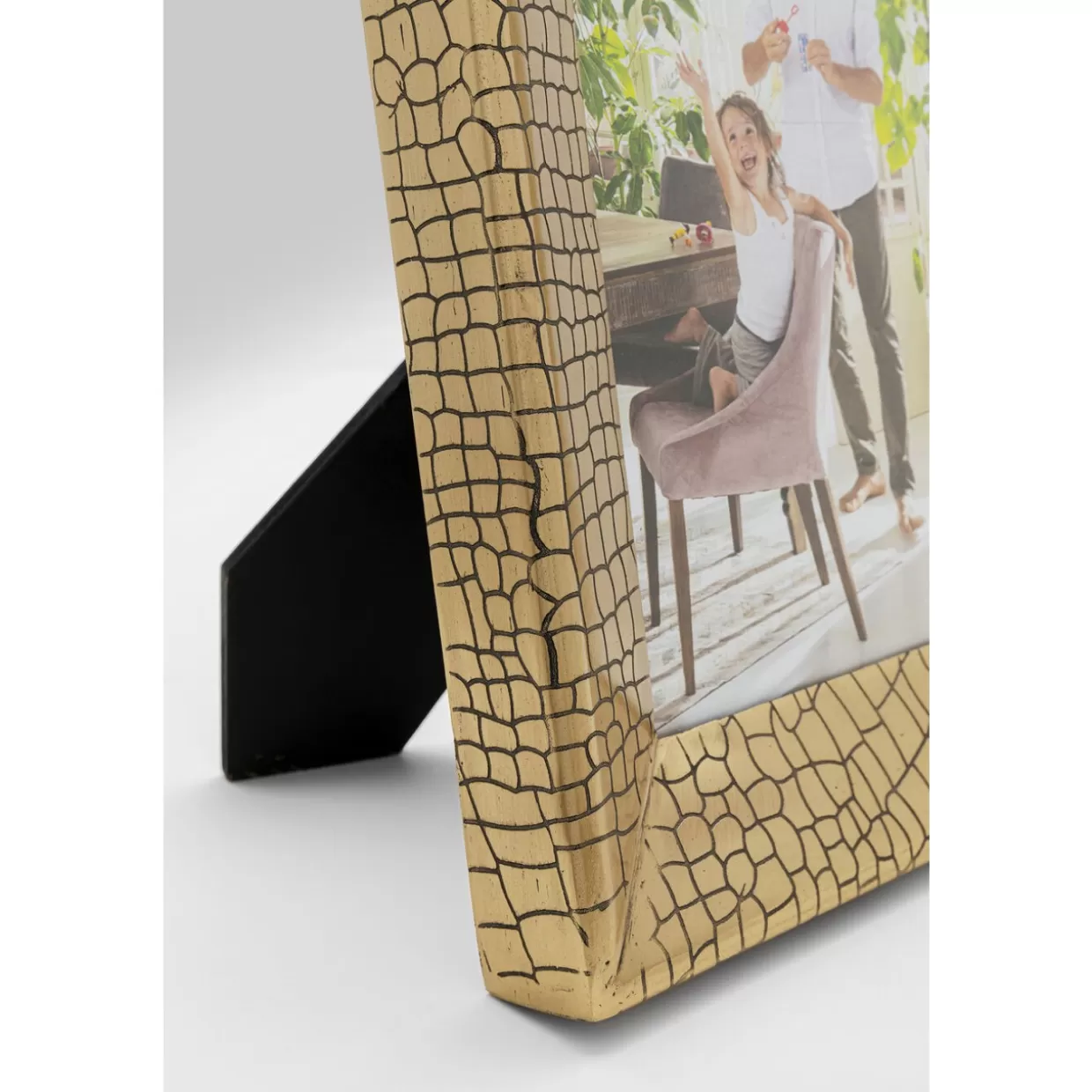 KARE Design - Cornice Moderna in Effetto Pelle Coccodrillo 15x20 cm per Foto e Decorazioni

(：，，，。，
