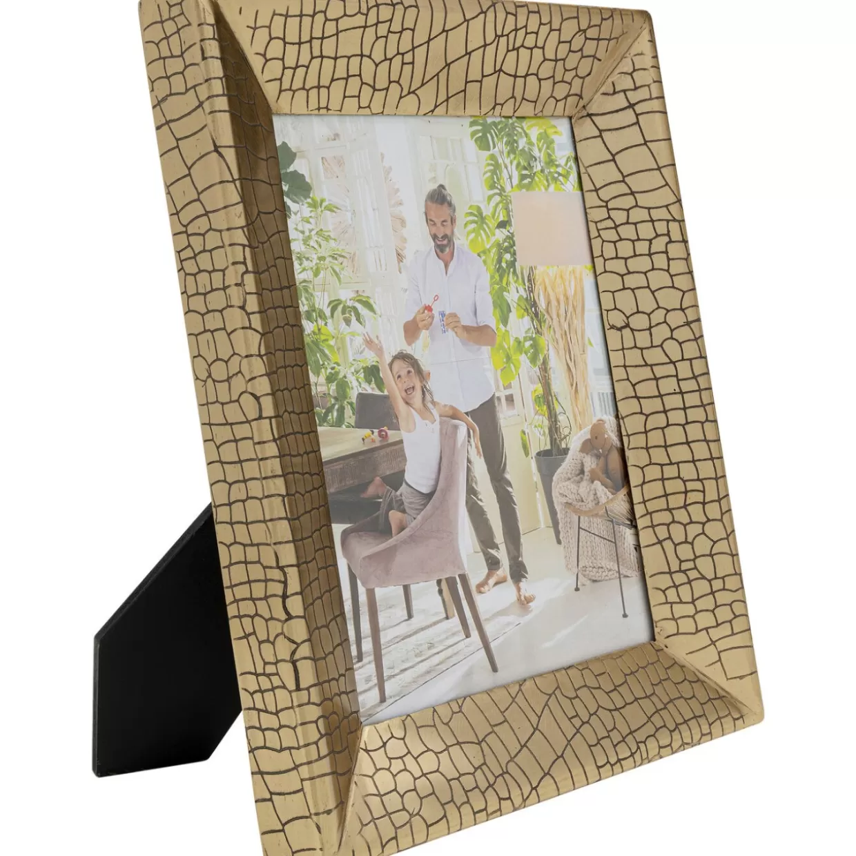 KARE Design - Cornice Moderna in Effetto Pelle Coccodrillo 15x20 cm per Foto e Decorazioni

(：，，，。，
