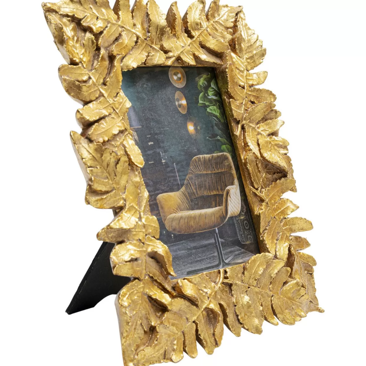 KARE Design - Cornice Decorativa con Foglie Dorate per Regali ed Elementi d'Arredo