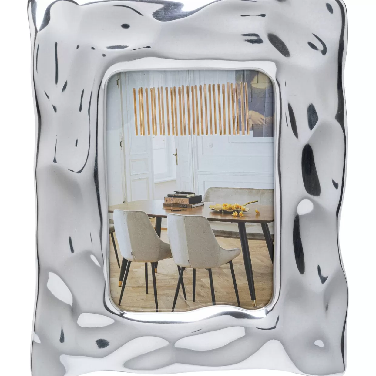 Cornice Foto Quadrata Jade Argento 13x18 cm - Design Moderno per Decorazioni e Regali KARE