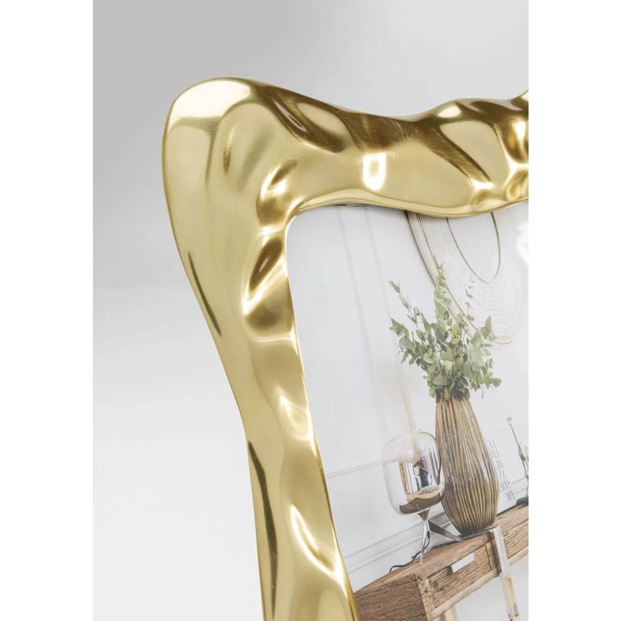 Cornice da Parete Elegante Jade Swing in Oro 13x18 cm - Portafoto Decorativo per Regali Esclusivi KARE Design