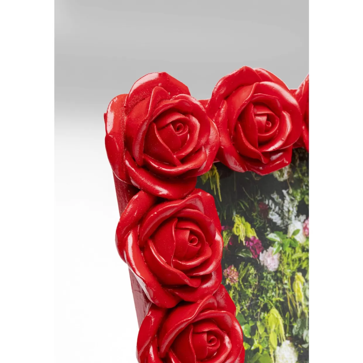 Cornice Decorativa KARE - Romantic Rose in Tonalità Rosso, 26x31 cm - Ideale per Arredamento e Regali