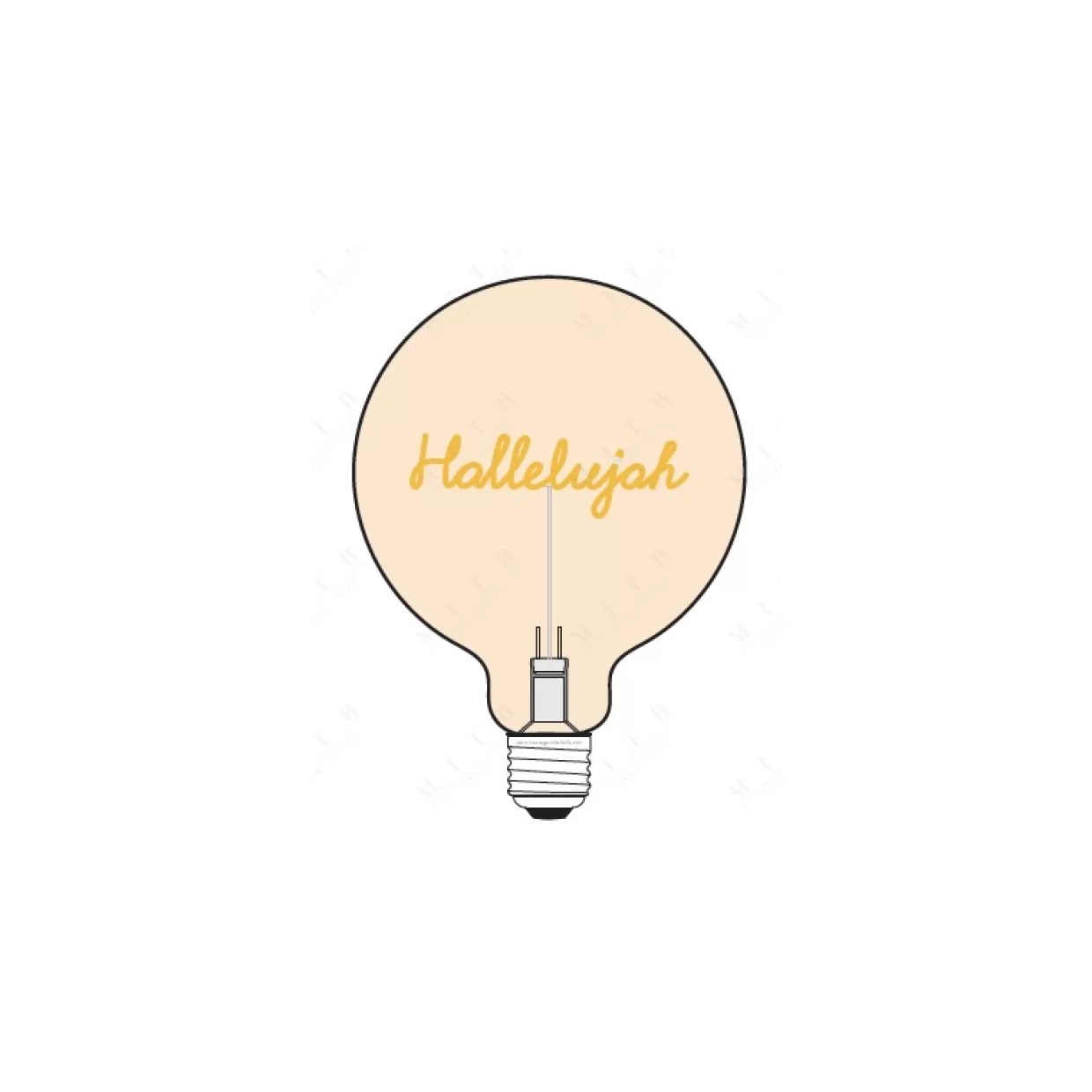 KARE Design Lampadina Decorativa Hallelujah - Illuminazione d'Ambiente con Stile Unico 

(：，