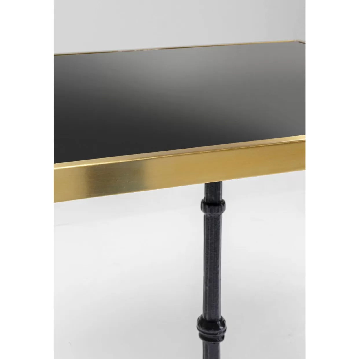 Tavolo Quadrato Design KARE per Bistrot - Struttura Moderna in Nero Opaco 60x60 cm, Ideale per Caffetterie e Arredi Contemporanei