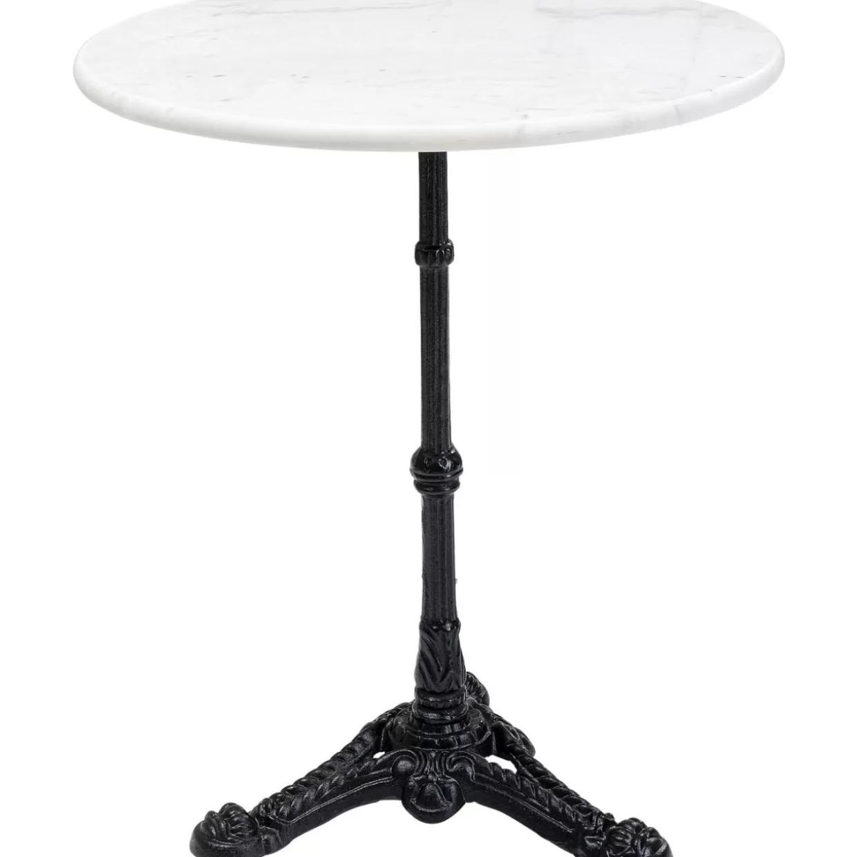 Tavolo da Esterno Rotondo Stile Caffetteria - Design Moderno in Bianco O60 KARE