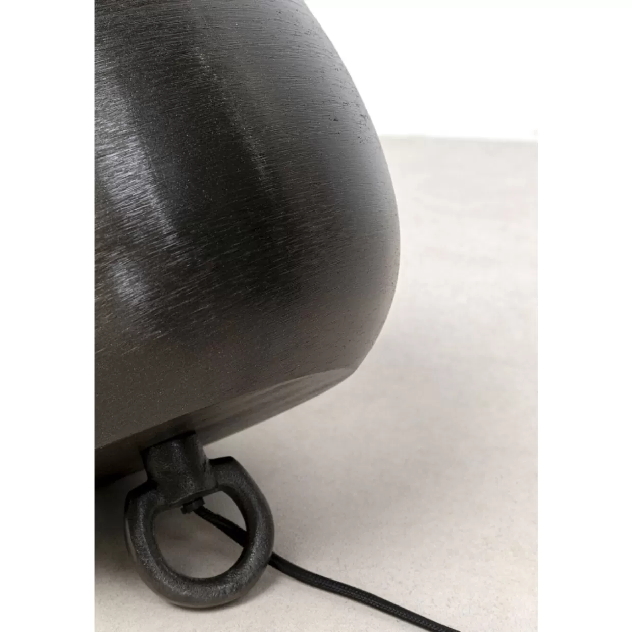 Lampada da Terra Moderna Apollon Smooth Nero - Design Elegante KARE, Ø28 cm per Interni