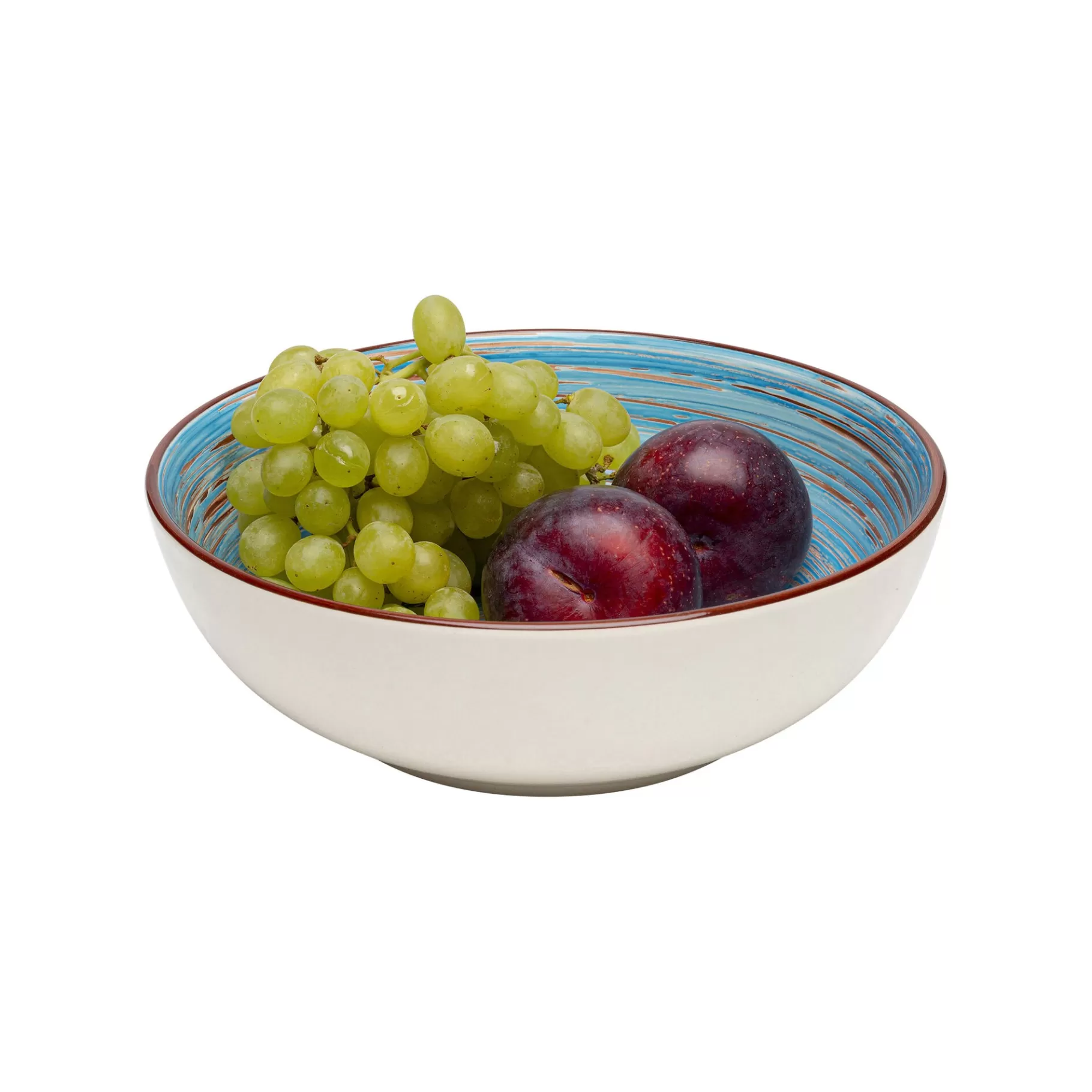 Online Bols Swirl Blue 22cm Set De 4   Vaisselle