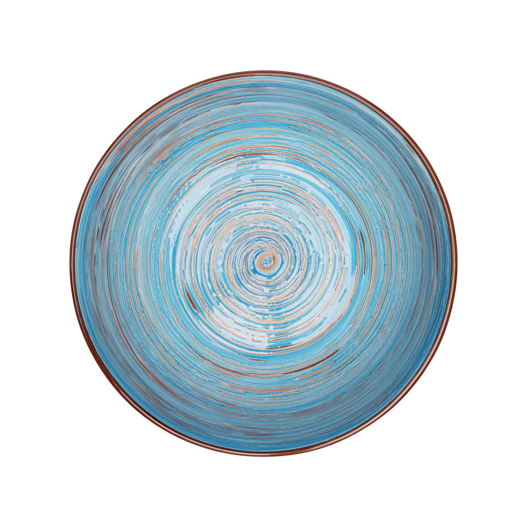 Online Bols Swirl Blue 22cm Set De 4   Vaisselle
