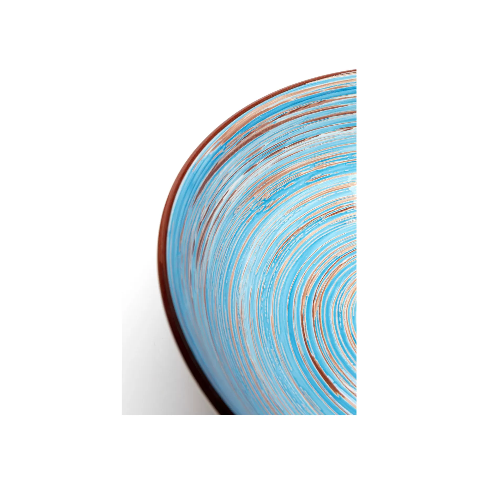 Online Bols Swirl Blue 22cm Set De 4   Vaisselle