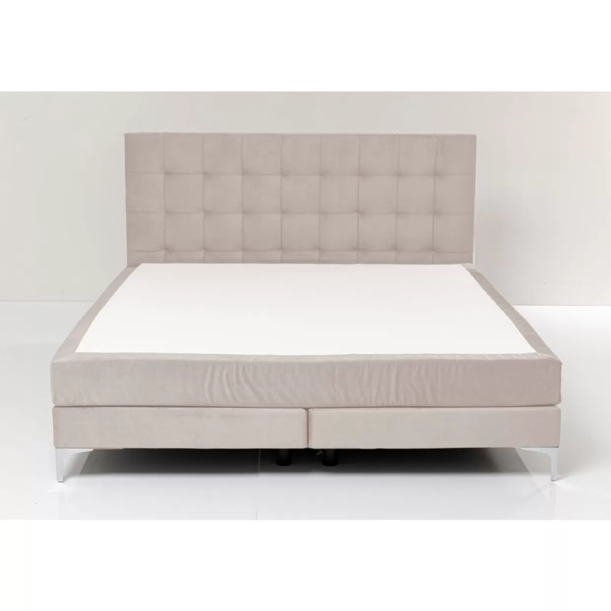 KARE Design Letto Boxspring Benito Star - Struttura Elegante in Crema 180x200 cm