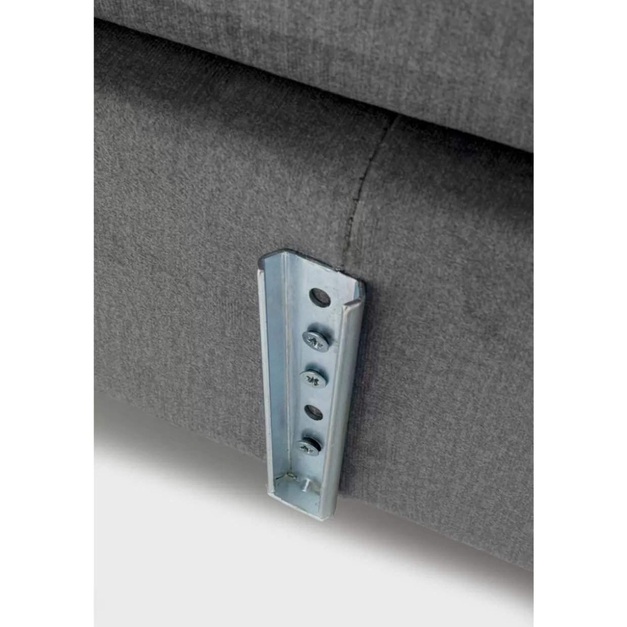 Letto Matrimoniale Benito Star in Grigio Antracite 180x200 cm - Struttura Boxspring con Rivestimento Premium