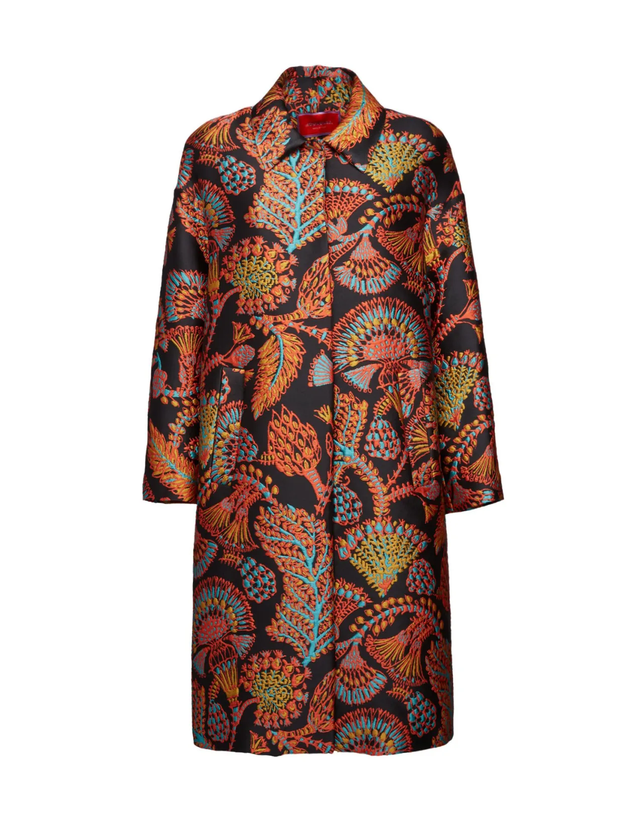 La DoubleJ Giacca Oversize in Jacquard - Nero Sicomoro, Design Elegante e Sartoriale