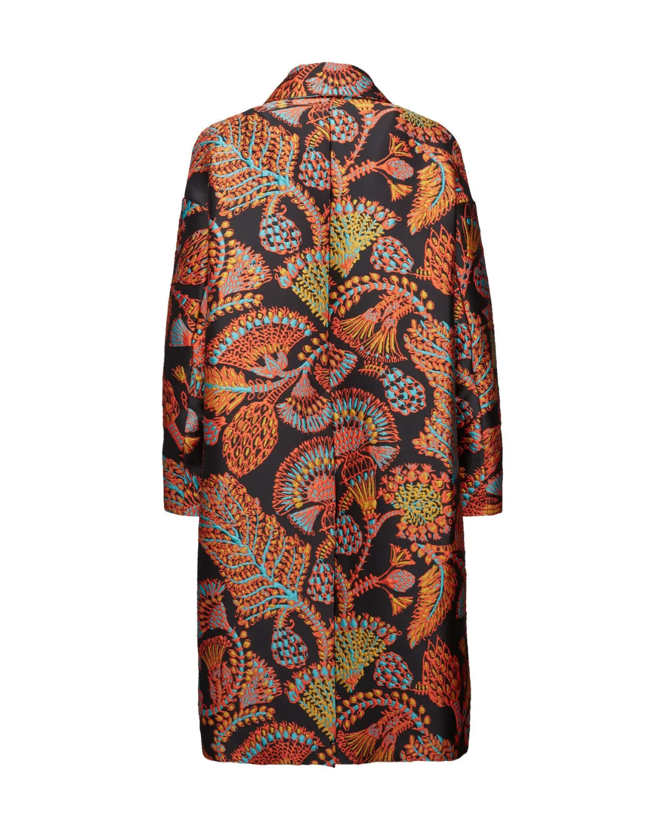 La DoubleJ Giacca Oversize in Jacquard - Nero Sicomoro, Design Elegante e Sartoriale