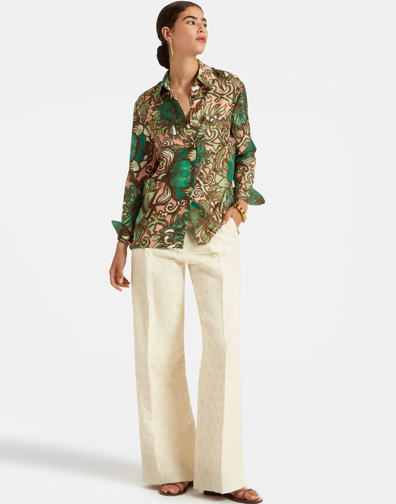Camicia Elegante per Ragazzi in Seta Twill - Rosa Corallo by La DoubleJ Collection