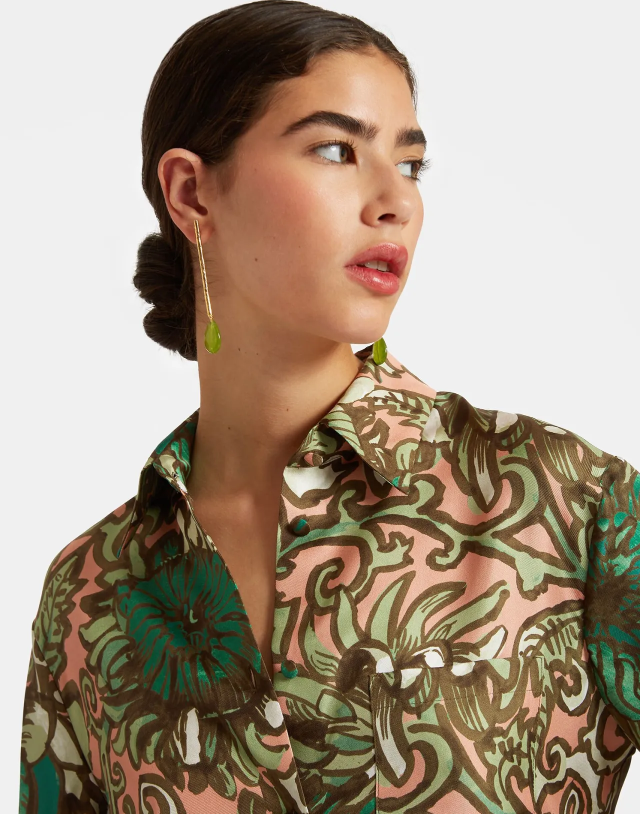 Camicia Elegante per Ragazzi in Seta Twill - Rosa Corallo by La DoubleJ Collection