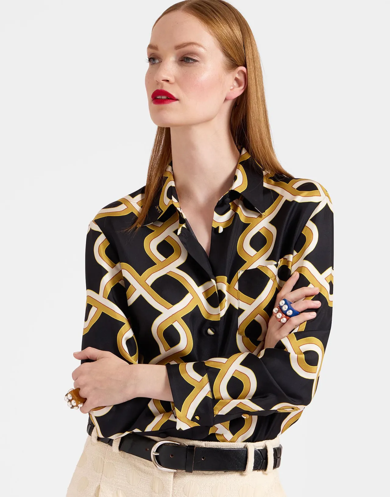 Camicia Ragazzo La DoubleJ in Twill Seta - Nero Stilizzato con Confezione Elegante, Edizione Speciale