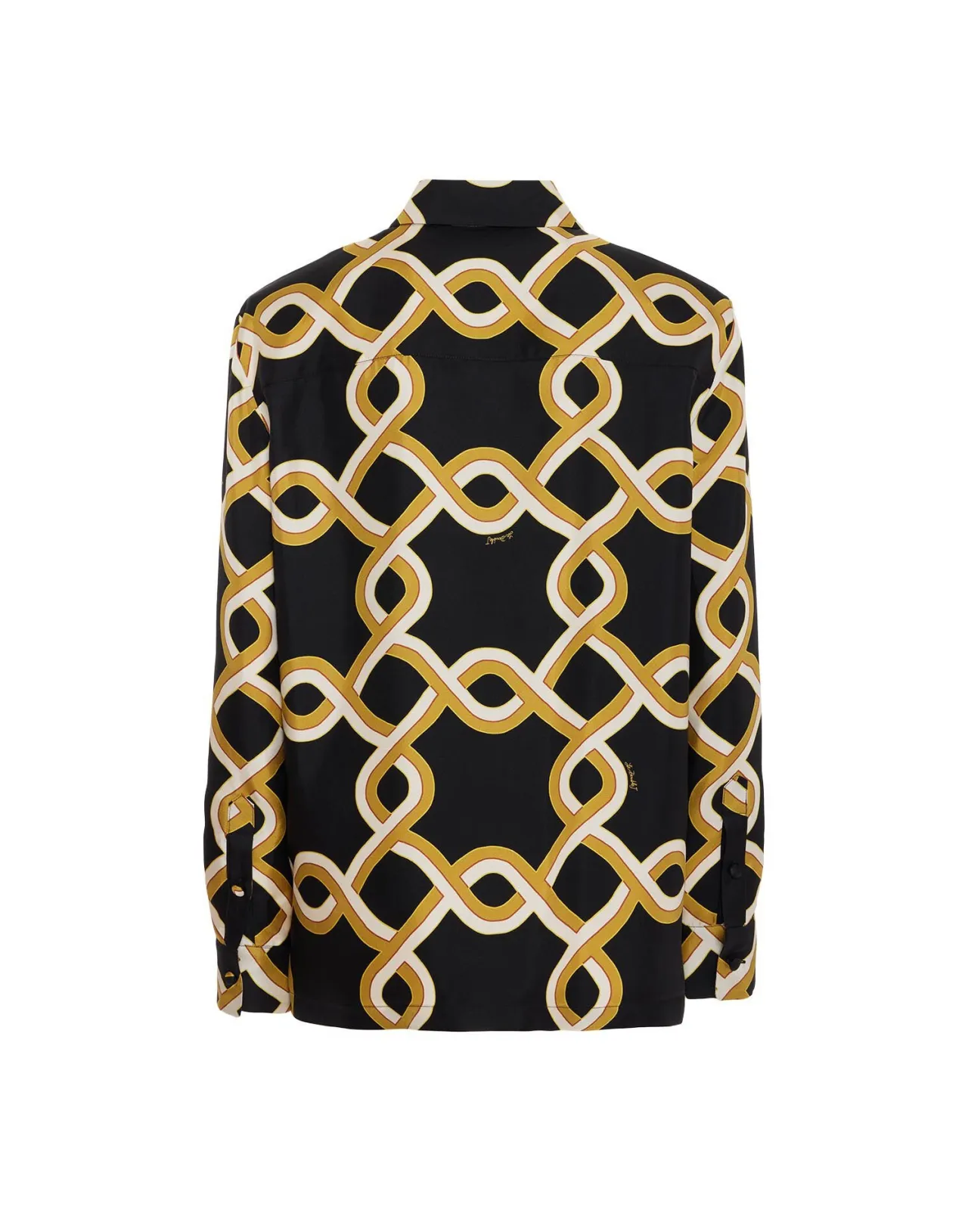 Camicia Ragazzo La DoubleJ in Twill Seta - Nero Stilizzato con Confezione Elegante, Edizione Speciale