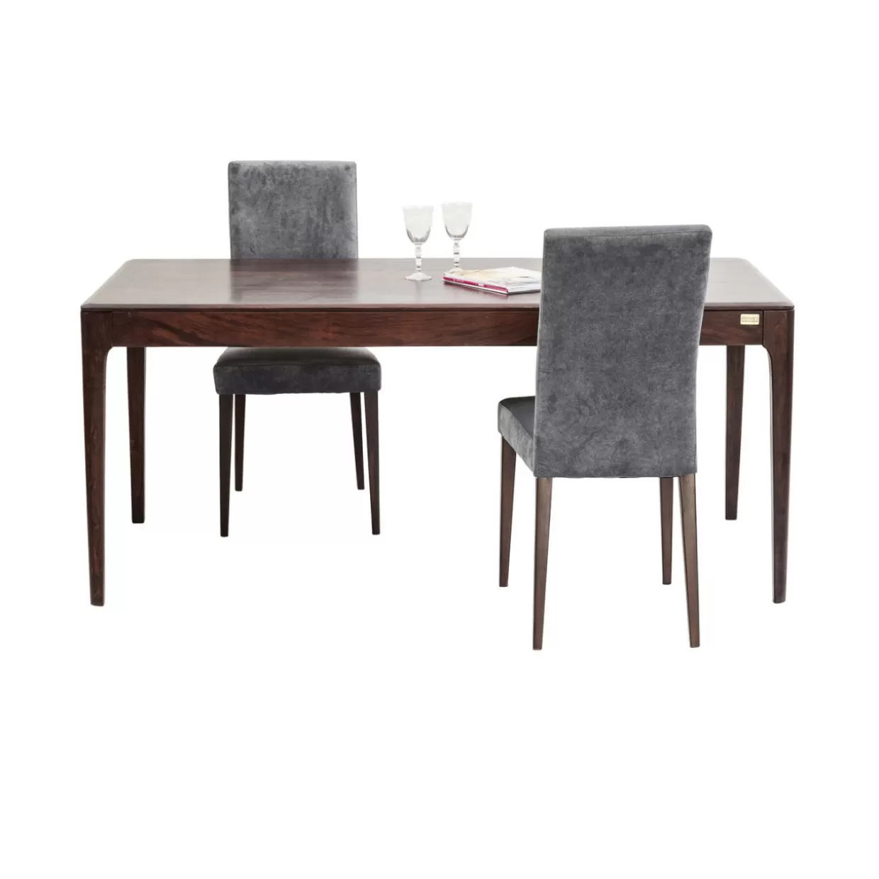 Tavolo design KARE in noce Brooklyn - Formato elegante 160x80 cm per ambienti raffinati