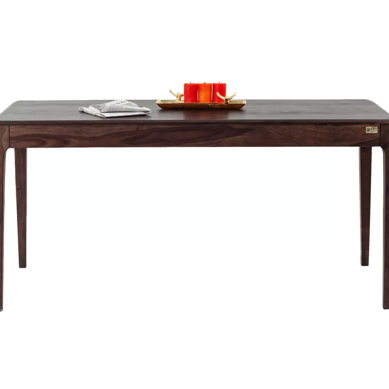 Tavolo elegante in radica di noce Brooklyn - Design moderno KARE, dimensioni 200x100 cm