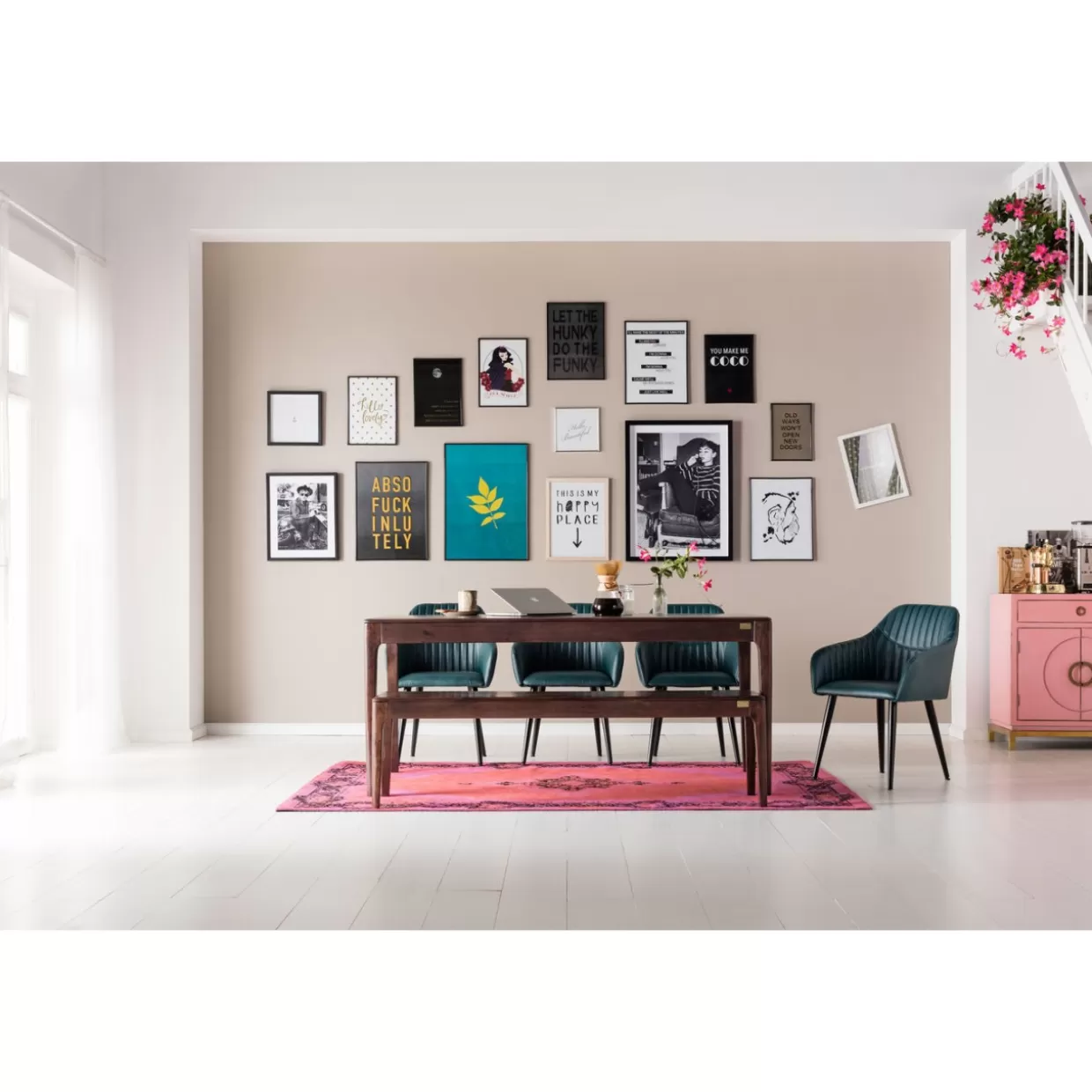 Tavolo design in legno di noce Brooklyn - KARE Design per ambienti moderni (175x90 cm)