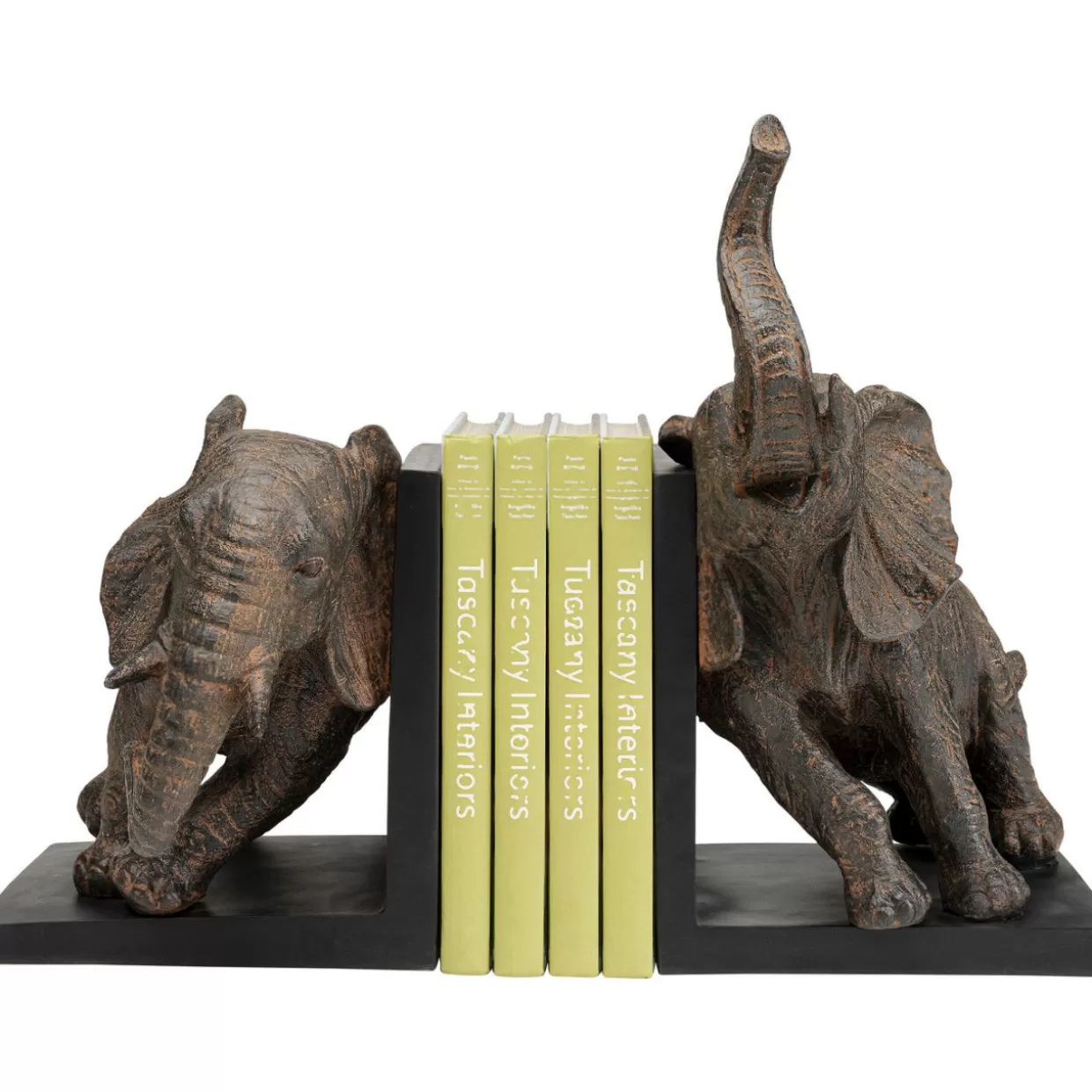 KARE Design - Fermalibri Elefanti in Tessuto, 25 cm - Coppia per Arredamento Moderno