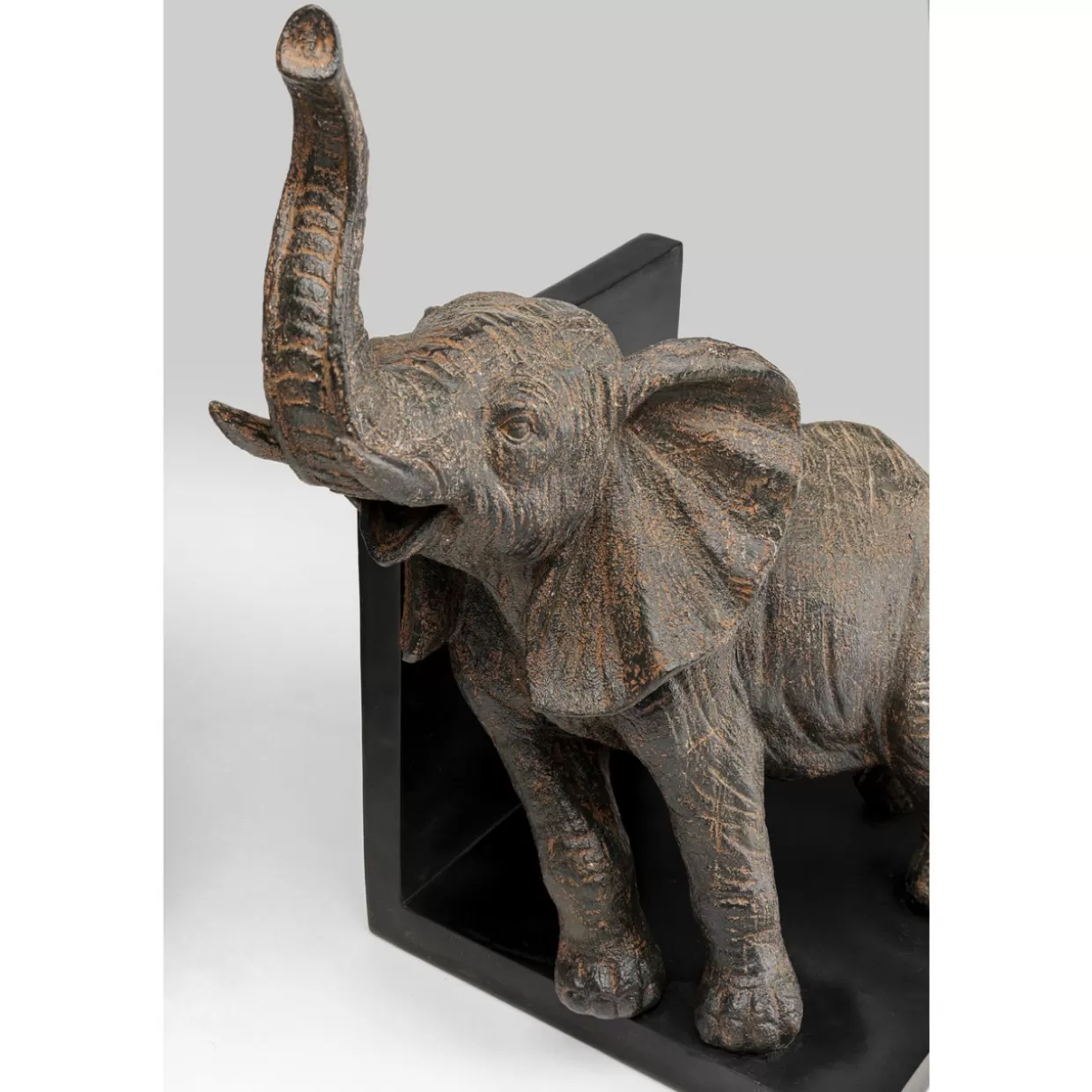KARE Design - Fermalibri Elefanti in Tessuto, 25 cm - Coppia per Arredamento Moderno