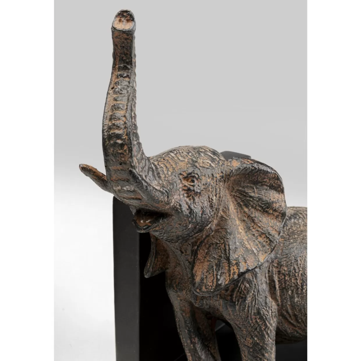 Porta libri decorativi elefanti stilizzati KARE - Coppia moderna per scaffali e regali (42 cm, set da 2)