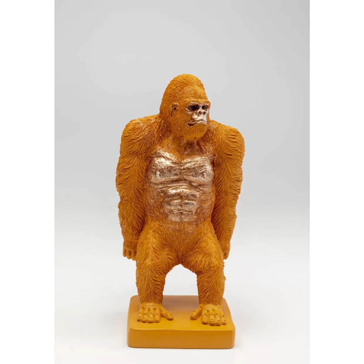 KARE Design - Originali Sostenilibri a Forma di Gorilla Arancioni per la Libreria - Coppia di Articoli Decorativi con Design Creativo