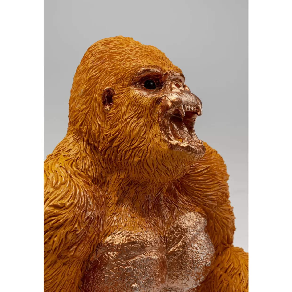 KARE Design - Originali Sostenilibri a Forma di Gorilla Arancioni per la Libreria - Coppia di Articoli Decorativi con Design Creativo