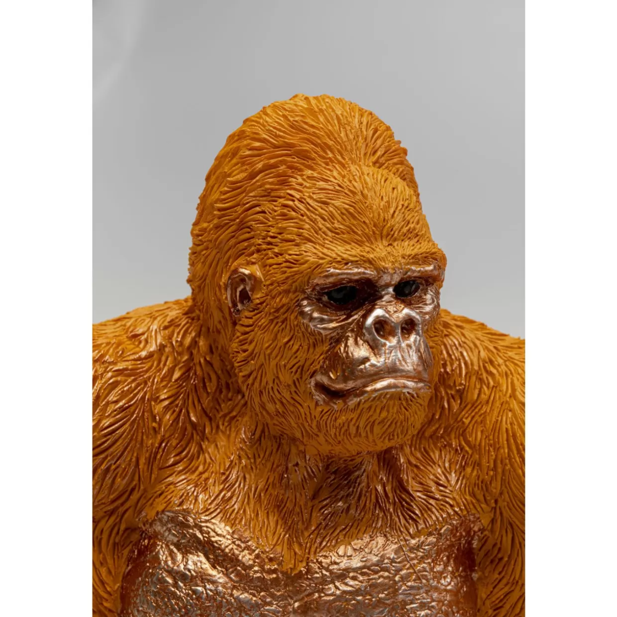 KARE Design - Originali Sostenilibri a Forma di Gorilla Arancioni per la Libreria - Coppia di Articoli Decorativi con Design Creativo