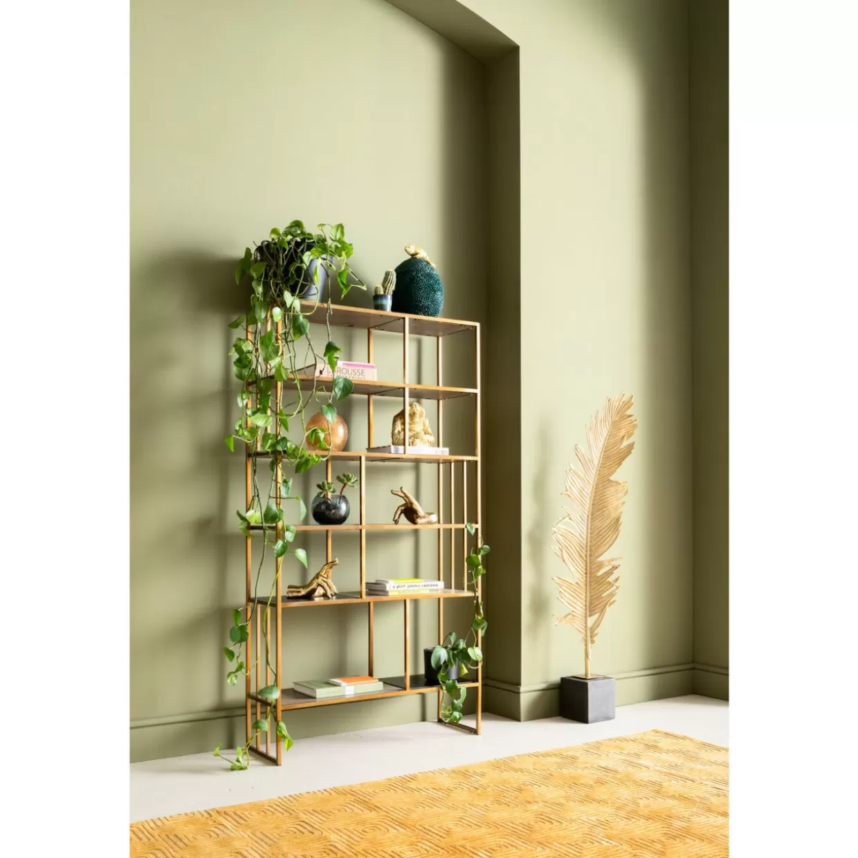 KARE Design - Accessori Decorativi e Regali | Sostalibri Originali con Mani Intrecciate - Confezione da 2 Pezzi per Librerie Creative