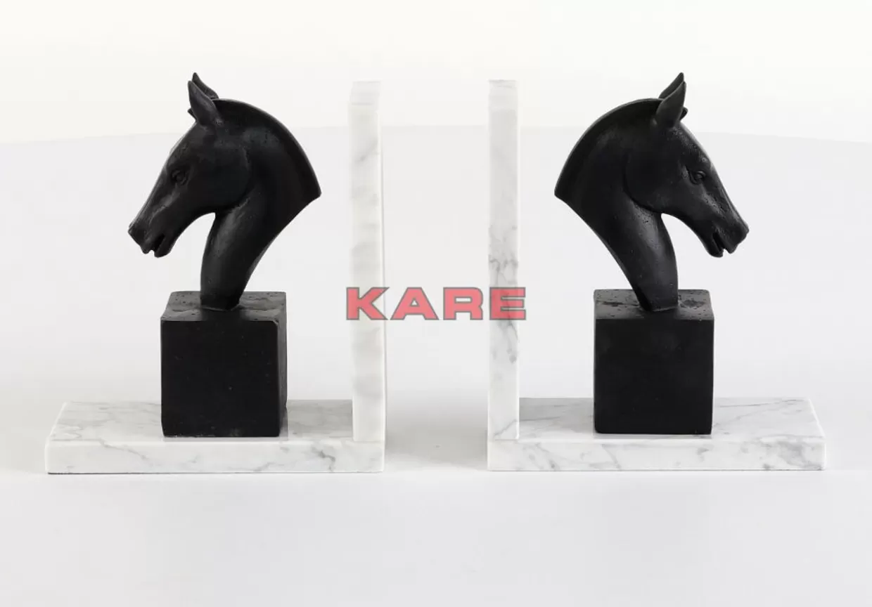 Cavallini Porta-Libri Artistici KARE - Coppia Decorativa per Librerie Moderni 

Accessori da Scrivania in Stile Equino - Set di 2 Soggetti Libreria KARE Design 

Portalibri Creativi a Forma di Cavallo - Duetto Decorativo per Appassionati d'Arredamento