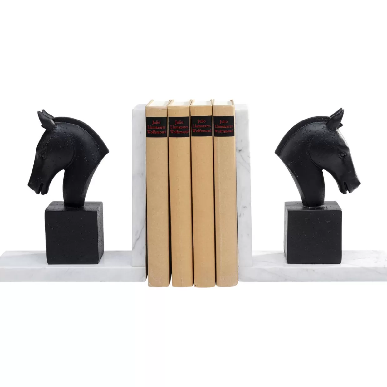 Cavallini Porta-Libri Artistici KARE - Coppia Decorativa per Librerie Moderni 

Accessori da Scrivania in Stile Equino - Set di 2 Soggetti Libreria KARE Design 

Portalibri Creativi a Forma di Cavallo - Duetto Decorativo per Appassionati d'Arredamento