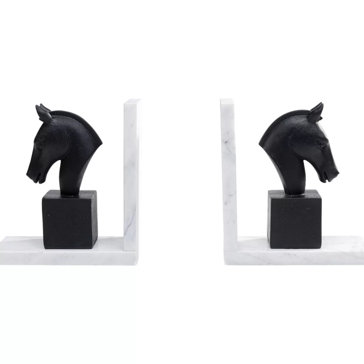 Cavallini Porta-Libri Artistici KARE - Coppia Decorativa per Librerie Moderni 

Accessori da Scrivania in Stile Equino - Set di 2 Soggetti Libreria KARE Design 

Portalibri Creativi a Forma di Cavallo - Duetto Decorativo per Appassionati d'Arredamento