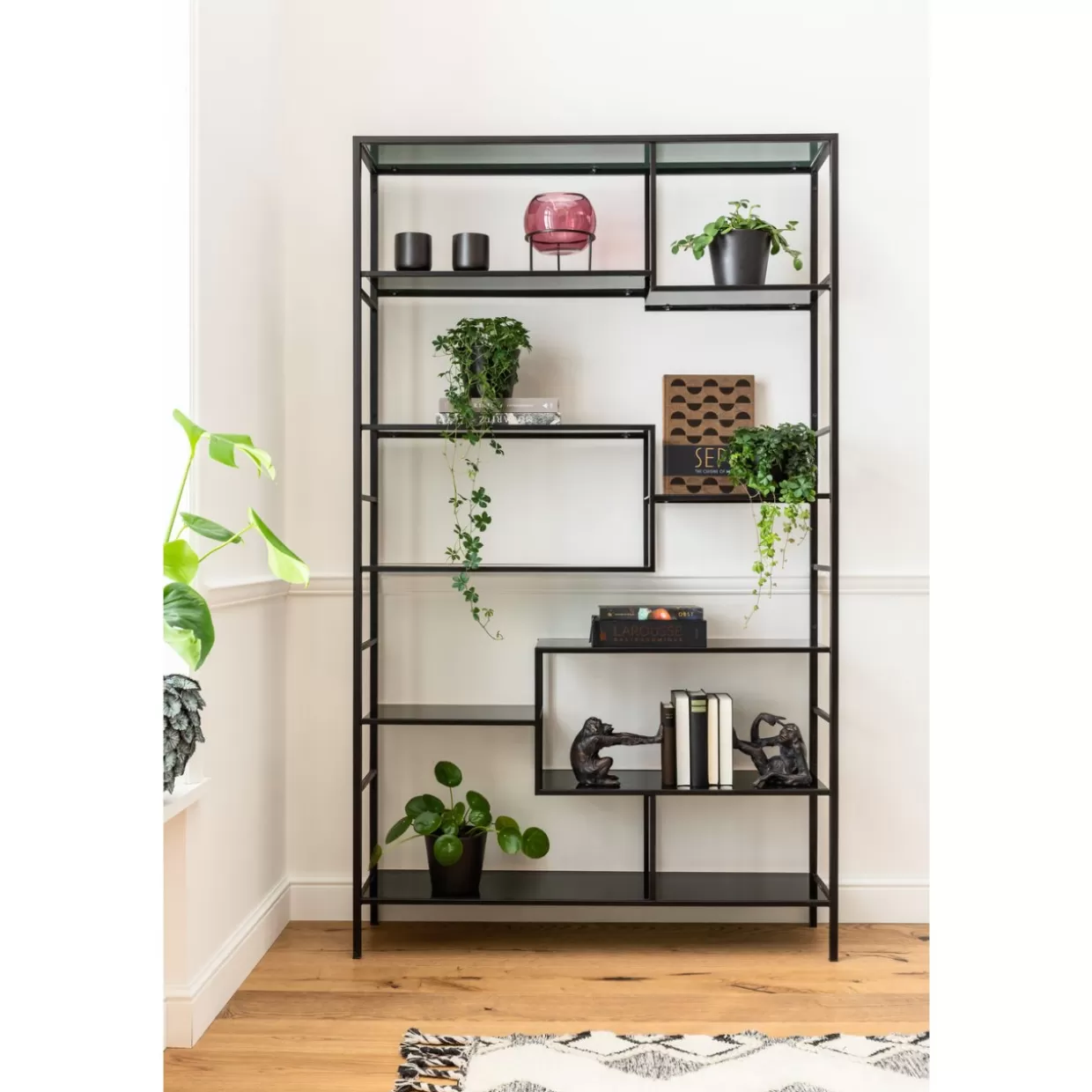 KARE Design PortaLibri Scimmietta Creativo - Coppia Decorativa per Libreria e Idee Regalo Originali