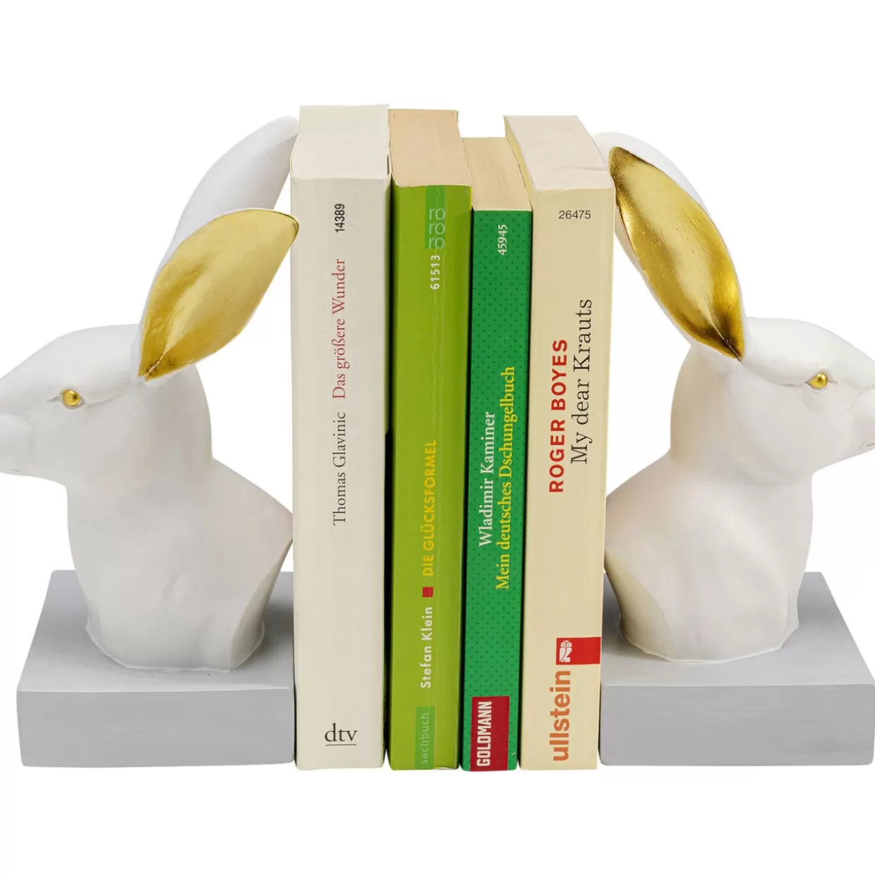 KARE Design - Porta Libri Decorativi a Forma di Coniglietto, Set da 2 per la Casa | Accessori Regalo Creativi con Design Moderno